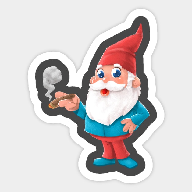 Gnome Sticker by Higher Up